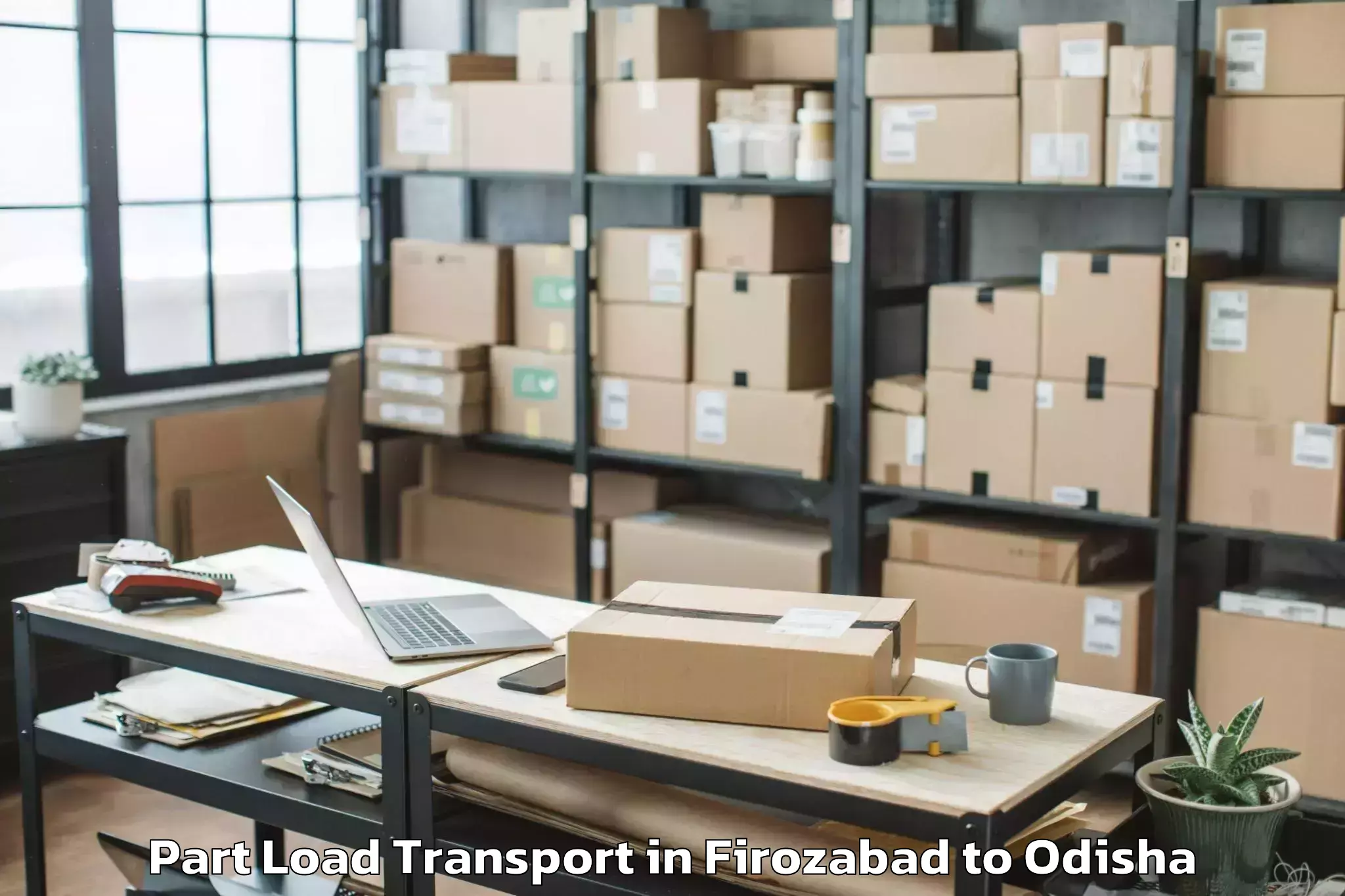 Affordable Firozabad to Koraput Town Part Load Transport